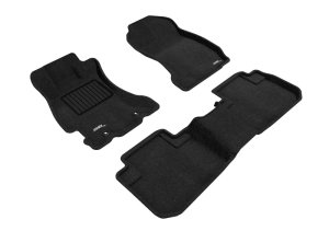 Subaru Forester Floor Mats - Front and Rear - 3D MAXpider - Elegant Series - Black - `14-`18